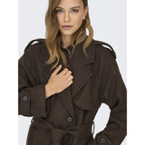 ONLY ONLY dame jakke ONLDEAR-TRILLON Jacket Chocolate Brown MELANGE