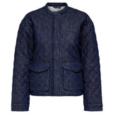 ONLY ONLY dame jakke ONLHALLIE Jacket Dark Blue Denim