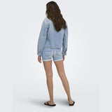 ONLY ONLY dame jakke ONLMIKA Denim Jacket Light Blue Denim