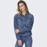 ONLY ONLY dame jakke ONLMIKA Denim Jacket Medium blue denim