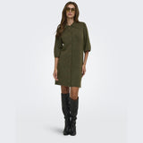ONLY ONLY dame kjole ONLALIVIA Dress Beech Dtm Button/Melange