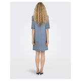 ONLY ONLY dame kjole ONLASTA Dress Light Blue Denim STRIPE