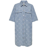 ONLY ONLY dame kjole ONLBELLE Restudsalg Light Blue Denim