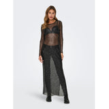 ONLY ONLY dame kjole ONLDONNA Restudsalg Black SEQUINS= BLACK AND SILVER