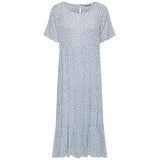 ONLY ONLY dame kjole ONLMAYA Restudsalg Cloud Dancer JOHANNE BLUE DITSY