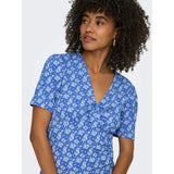 ONLY ONLY dame kjole ONLMOLLY Dress Ultramarine Cloud dancer ditsy
