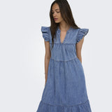 ONLY ONLY dame kjole ONLSHANIA Dress Medium blue denim