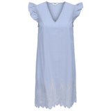ONLY ONLY dame kjole ONLTULUM Dress LONG Serenity BRIGHT WHITE