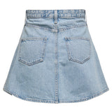 ONLY ONLY dame nederdel ONLEDEN Restudsalg Light Blue Denim