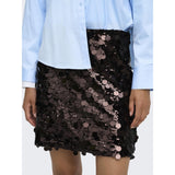 ONLY ONLY dame nederdel ONLJADEL Shirt Coffee Bean W. COFFEE BEAN SEQUINS