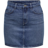 ONLY ONLY dame nederdel ONLMATILDA Skirt Medium blue denim