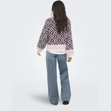 ONLY ONLY dame rullekrave Knit Birch Fig/Cyclamen