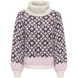ONLY ONLY dame rullekrave Knit Birch Fig/Cyclamen