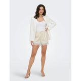 ONLY ONLY dame shorts ONLMENUS Shorts Birch WHITE LACE