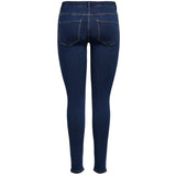 ONLY ONLY dame skinny jeans ONLRAIN Jeans Dark Blue Denim