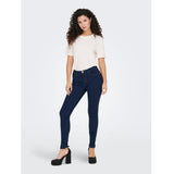 ONLY ONLY dame skinny jeans ONLRAIN Jeans Dark Blue Denim