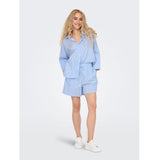 ONLY ONLY dame skjorte ONLAUGUSTA Pant Cloud Dancer BLUE STRIPES