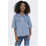 ONLY ONLY dame skjorte ONLBELLE Shirt Light Blue Denim
