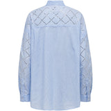 ONLY ONLY dame skjorte ONLJULIE Shirt Bright White MEDIUM BLUE