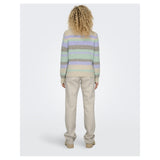 ONLY ONLY dame strik ONLMAGGIE Restudsalg Birch Picante/Aqua Sky/Pastel Lilac