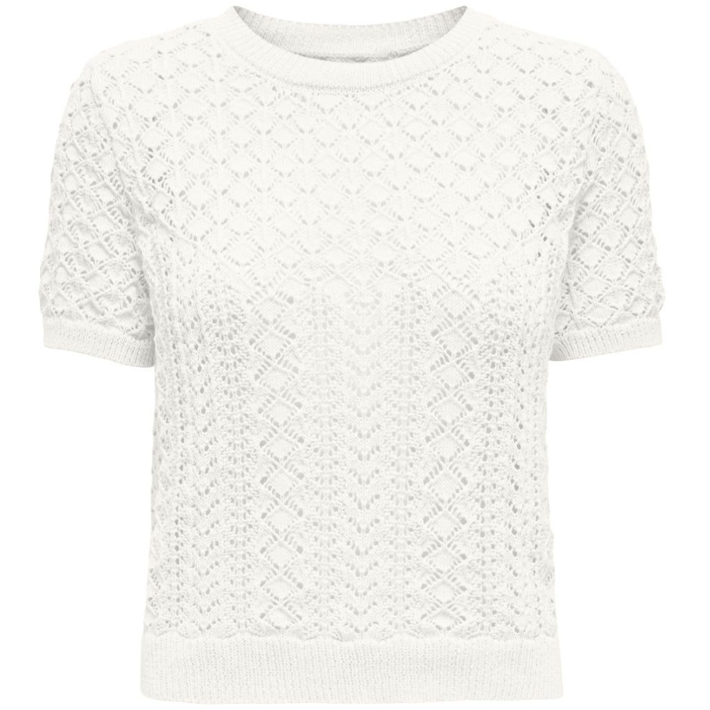 Half Zip Kabelstrik 'Oure' - Cloud Dancer