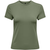 ONLY ONLY dame t-shirt ONLEA Restudsalg Olivine
