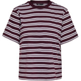ONLY ONLY dame t-shirt ONLLIVNIA T-shirt Burgundy CD TRIPLE