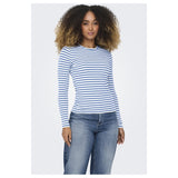 ONLY ONLY dame top ONLAIDA T-shirt long sleeves Provence White