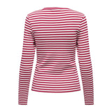ONLY ONLY dame top ONLAIDA T-shirt long sleeves Salsa WHITE