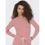 ONLY ONLY dame top ONLAIDA T-shirt long sleeves Salsa WHITE