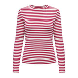 ONLY ONLY dame top ONLAIDA T-shirt long sleeves Salsa WHITE