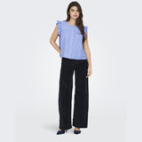 ONLY ONLY dame top ONLAMANDA Restudsalg Coronet Blue WHITE