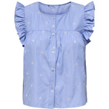 ONLY ONLY dame top ONLAMANDA Restudsalg Coronet Blue WHITE