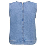 ONLY ONLY dame top ONLDORSI Top Light Blue Denim