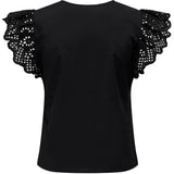 ONLY ONLY dame top ONLLOU Restudsalg Black