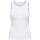 ONLY ONLY dame top ONLMADISON Tanktop Bright White HEART