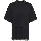 ONLY ONLY dame top ONLMEXA T-shirt Black