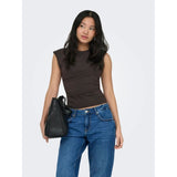 ONLY ONLY dame top ONLMIRA Top Black Coffee