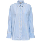 ONLY Onle dame skjorte ONLOSIRIS Shirt Kentucky Blue BRIGHT WHITE