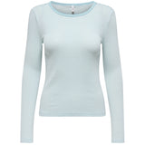 ONLY Only dame bluse ONLMADISON Blouse Cloud Dancer Vivi Winter Sky