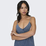 ONLY Only dame kjole ONLDIA Dress Light Blue Denim