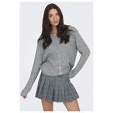 ONLY Only dame strik cardigan ONLMAGGIE Knit Light Grey Melange