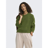 ONLY Only dame striktrøje ONLSIMONI Pullover Forest Night MELANGE