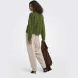 ONLY Only dame striktrøje ONLSIMONI Pullover Forest Night MELANGE
