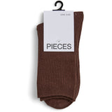 PIECES PIECES Dame Strømper PCMarta Socks Hot Fudge