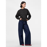 PIECES PIECES Dame Sweatshirt PCChilli Restudsalg Black Washed