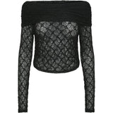 PIECES PIECES X DITTE ESTRUP X CILLE FJORD PCGAYA OFF SHOULDER TOP Restudsalg Black