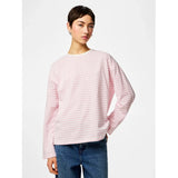 PIECES PIECES dame Bluse PCSADIE Blouse Bright White ROSEATE SPOONBILL
