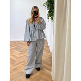 PIECES PIECES dame bukser PCHOLLY Pant Magnet WHITE