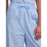 PIECES PIECES dame bukser PCJULLA Restudsalg Cornflower Blue WHITE